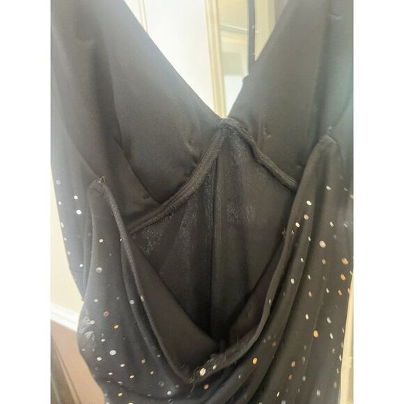 Y2K Babydoll halter Dress Small Whimsigoth Fairy Grunge Sparkly Vtg.    Mm - Picture 5 of 7